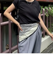 【AENEIS/エイネス】MINIMAL ILLUSION SILK SCARF & SHAWL