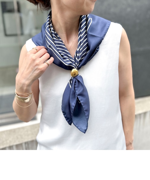 【AENEIS/エイネス】MINIMAL ILLUSION SILK SCARF & SHAWL