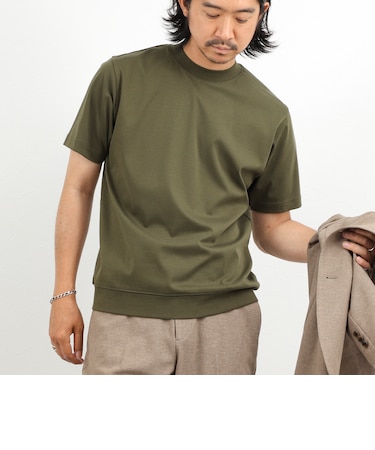 《ビジカジ対応》シルケットスムース ドレスTシャツ CN