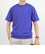 《ビジカジ対応》超長綿ハイゲージポンチ クルーネックドレスTシャツ