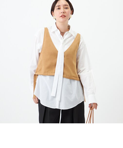 ウォッシャブルソフトボウタイシャツ