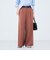 ウォッシャブル強撚ツイルワイドパンツ