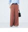 ウォッシャブル強撚ツイルワイドパンツ