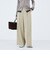 ウォッシャブル強撚ツイルワイドパンツ