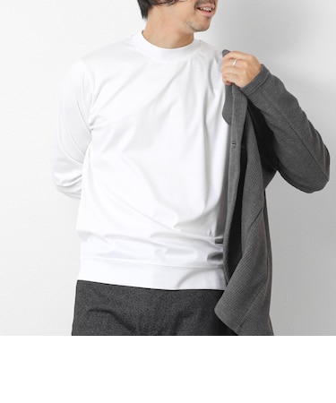 《ビジカジ対応》シルケットスムース クルーネック ドレスロンT 26AW
