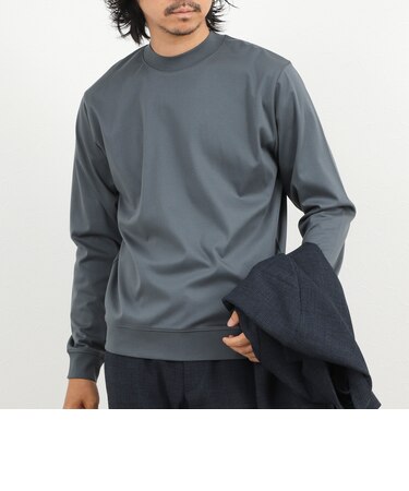 《ビジカジ対応》シルケットスムース クルーネック ドレスロンT 26AW