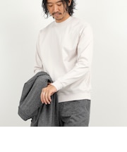 《ビジカジ対応》シルケットスムース クルーネック ドレスロンT 26AW