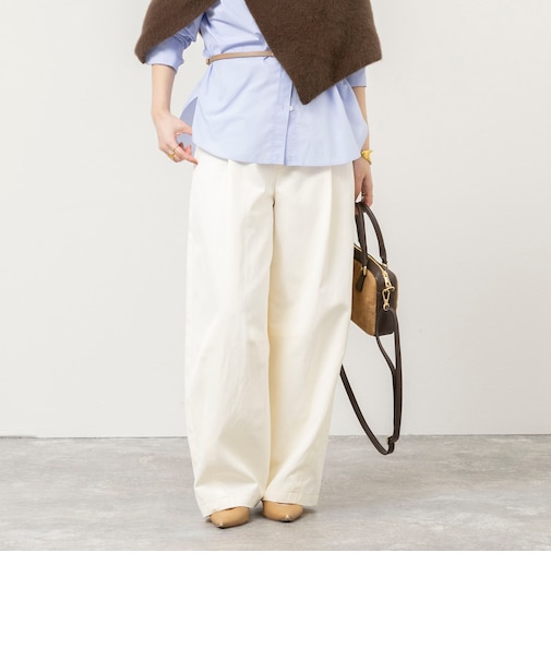 ウォッシャブルチノカーブパンツ