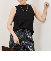 《セットアップ対応》【WALANCE/ワランス】paper knit sleeveless top