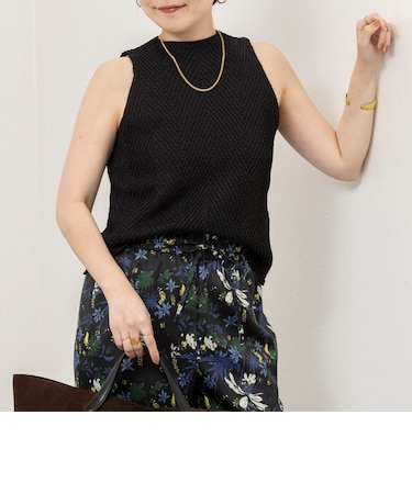 《セットアップ対応》【WALANCE/ワランス】paper knit sleeveless top