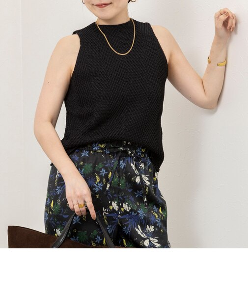《セットアップ対応》【WALANCE/ワランス】paper knit sleeveless top