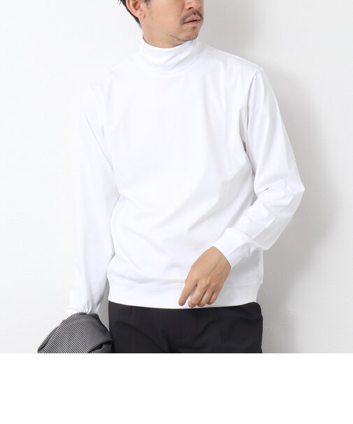 《ビジカジ対応》シルケットスムース タートルネック ドレスロンT 26AW