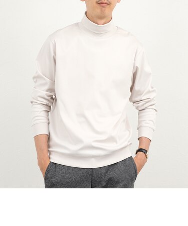 《ビジカジ対応》シルケットスムース タートルネック ドレスロンT 26AW