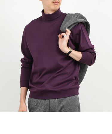 《ビジカジ対応》シルケットスムース タートルネック ドレスロンT 26AW