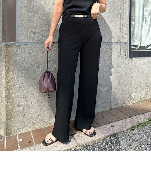 【NOLLEY’S mgr.松葉☆別注サイズ・一部WEB限定カラーアイテム】《セットアップ対応》ツイルバイヤス洗練美脚パンツ