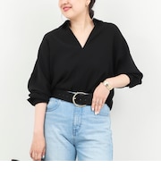 【一部WEB限定カラーアイテム】《セットアップ対応》ウォッシャブルツイルスキッパーシャツ