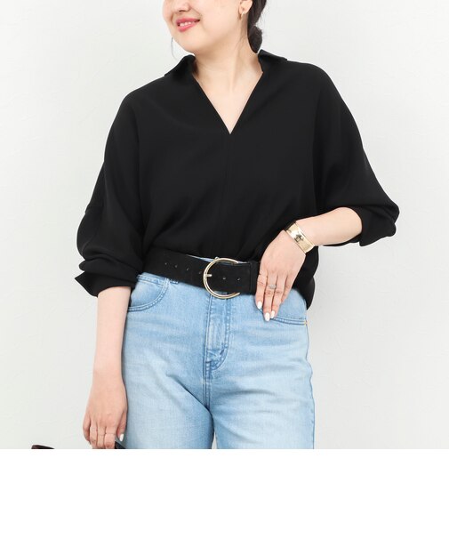 【一部WEB限定カラーアイテム】《セットアップ対応》ウォッシャブルツイルスキッパーシャツ