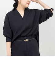 【一部WEB限定カラーアイテム】《セットアップ対応》ウォッシャブルツイルスキッパーシャツ