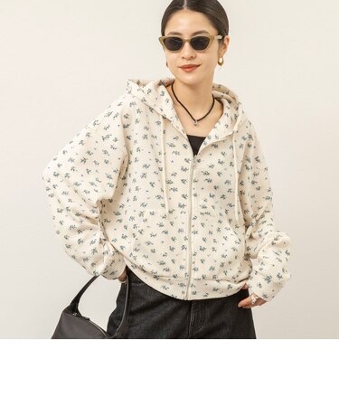【MAQWEL/マクウェル】Flower Waffleジップパーカー