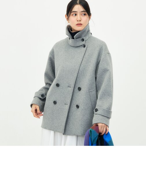 【一部WEB限カラー】ウールカシミヤダブルブレストコート