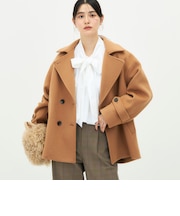 【一部WEB限カラー】ウールカシミヤダブルブレストコート