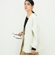 《防シワ/ストレッチ》ウォッシャブルストレッチジャージハオリ