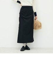 《防シワ/2WAYストレッチ》ウォッシャブルサイドスピンドルアレンジスカート