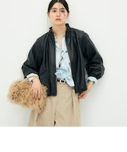 【MARILYN MOON/マリリーンムーン】soft eco-leather blouson別注
