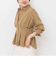 【一部WEB限定カラー】ウォッシャブルウエストタックストレッチシャツ
