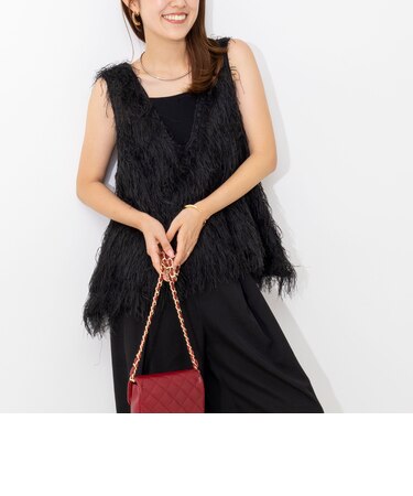 【WEB限定】ウォッシャブルシアーフェザータンク