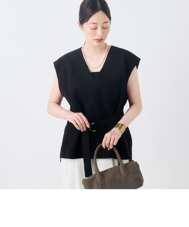 《セットアップ対応/吸湿発熱》ウォッシャブルWジャージベスト