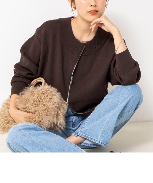 【WEB限定】ウォッシャブルダブルジップ2WAYニット
