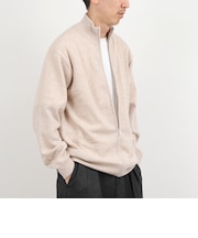 ウールカシミヤ スタンドジップニット 26AW