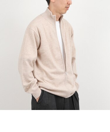 ウールカシミヤ スタンドジップニット 26AW