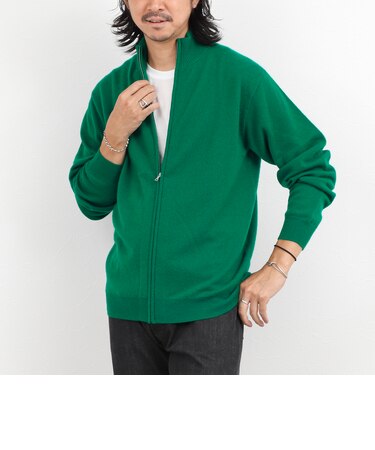 ウールカシミヤ スタンドジップニット 26AW