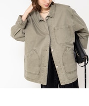 【WEB限定】ウォッシャブルケミカルウォッシュカバーオール