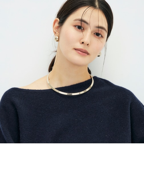 【BECシリーズ】カシミヤ混紡毛ショート丈プルオーバー