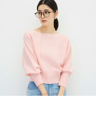 【BECシリーズ】カシミヤ混紡毛ショート丈プルオーバー