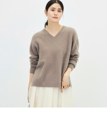 ヘアリーVネックプルオーバー
