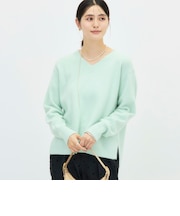 ヘアリーVネックプルオーバー