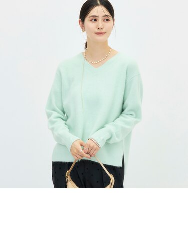 ヘアリーVネックプルオーバー