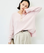 【新色追加】《手洗い可能》ヘアリーVネックプルオーバー