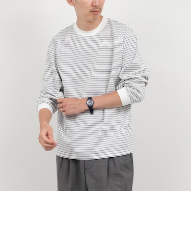 超長綿シルケットボーダーTシャツL/S 26AW