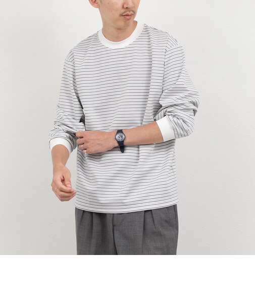 超長綿シルケットボーダーTシャツL/S 26AW
