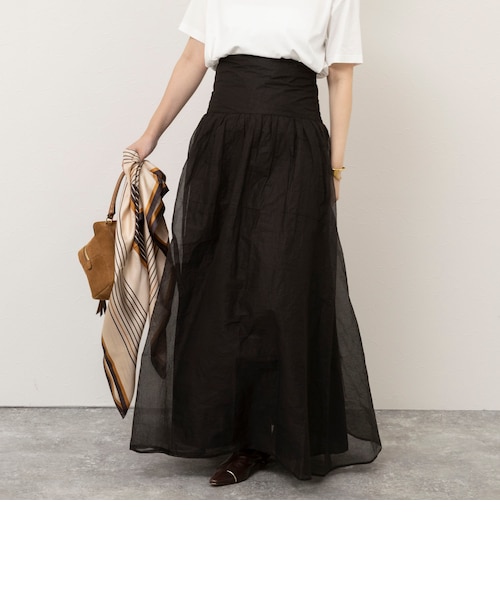 MARILYN MOON/マリリーンムーン】sheer starched cotton 2way