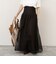 【MARILYN MOON/マリリーンムーン】sheer starched cotton 2way camiskirt