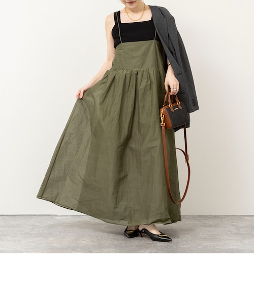 MARILYN MOON/マリリーンムーン】sheer starched cotton 2way