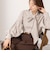 【MARILYN MOON/マリリーンムーン】stripe embroidery tie blouse