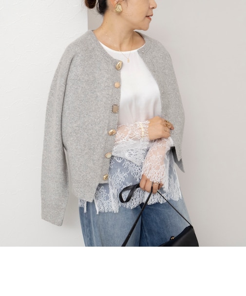 【TORRAZZO DONNA】【林(mayumi_nol)別注】ビジューカーディガン