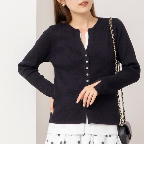【TORRAZZO DONNA/トラッゾドンナ】Layered V-Neck Top